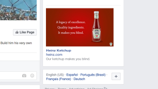 Illustration for article titled A Bold Strategy: Heinz Just Rolled Out A New Ad Campaign Proudly Claiming Its Ketchup Makes You Blind